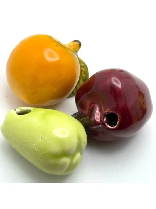 Loose Kitchen Ceramic Fruits Vegetables Decor Replacement Tomato Onion No Rope - Picture 4 of 16